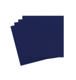 Paper Linen Solid Cocktail Napkins in Navy Blue