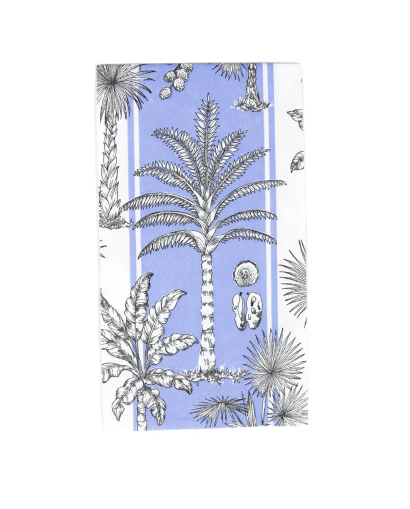 Southern Palms Blue & White Guest Towel Napkins