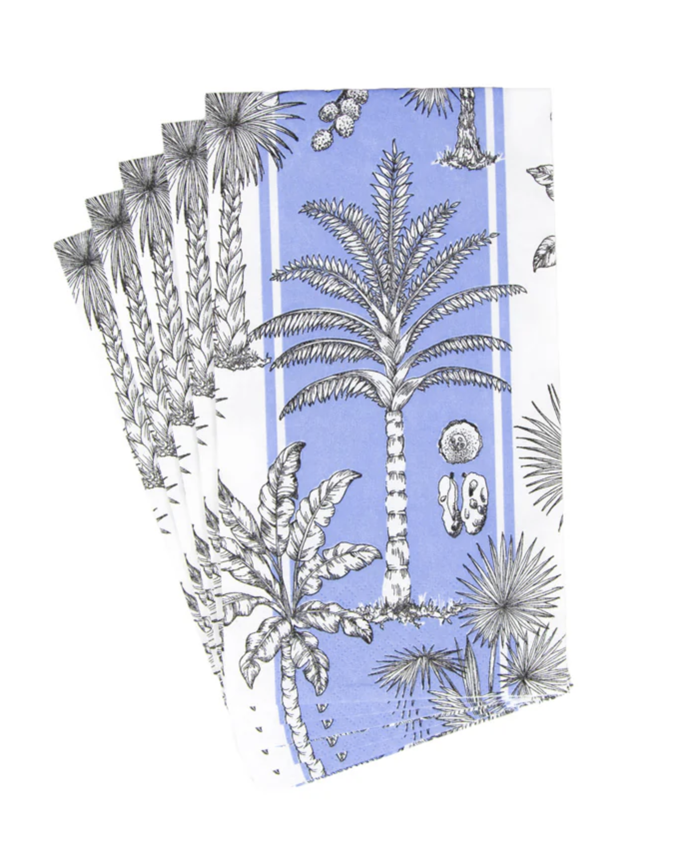 Southern Palms Blue & White Guest Towel Napkins