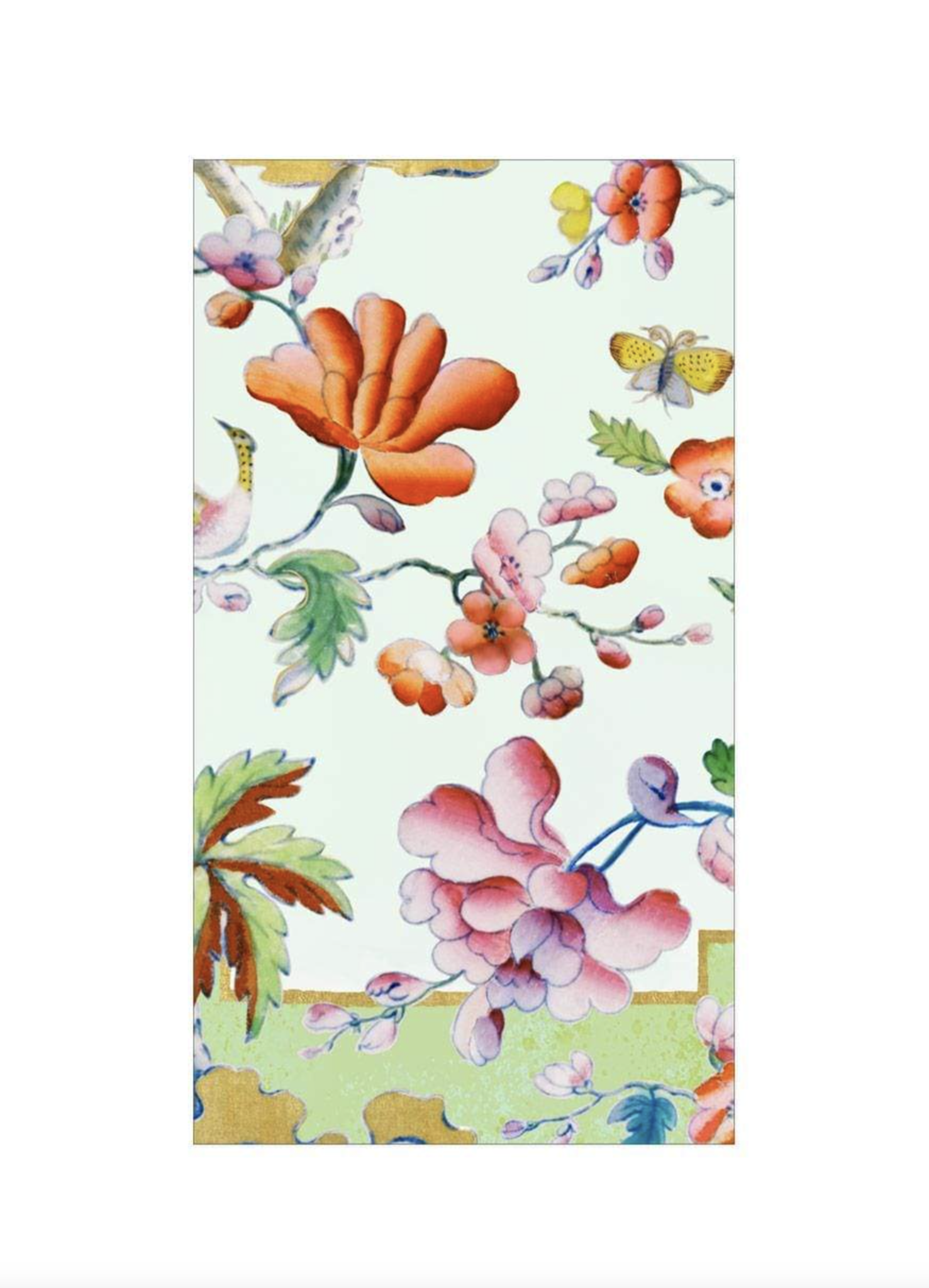 Summer Palace Paper Guest Towel Napkins in Celadon