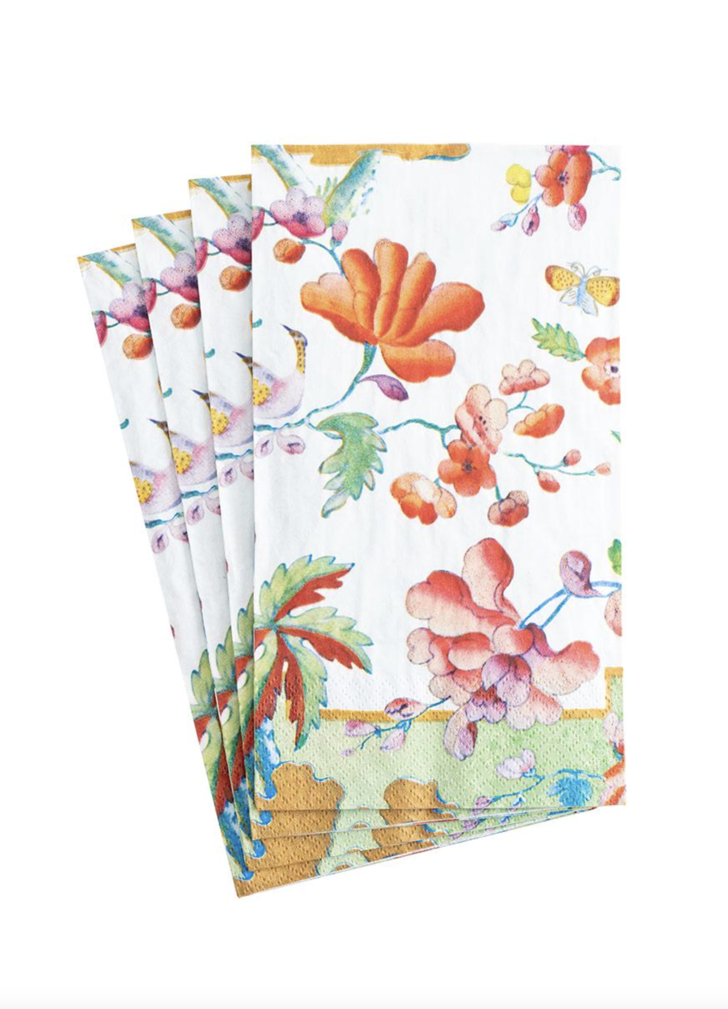Summer Palace Paper Guest Towel Napkins in Celadon