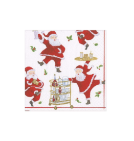 Cocktails with Santas Paper Cocktail Napkins