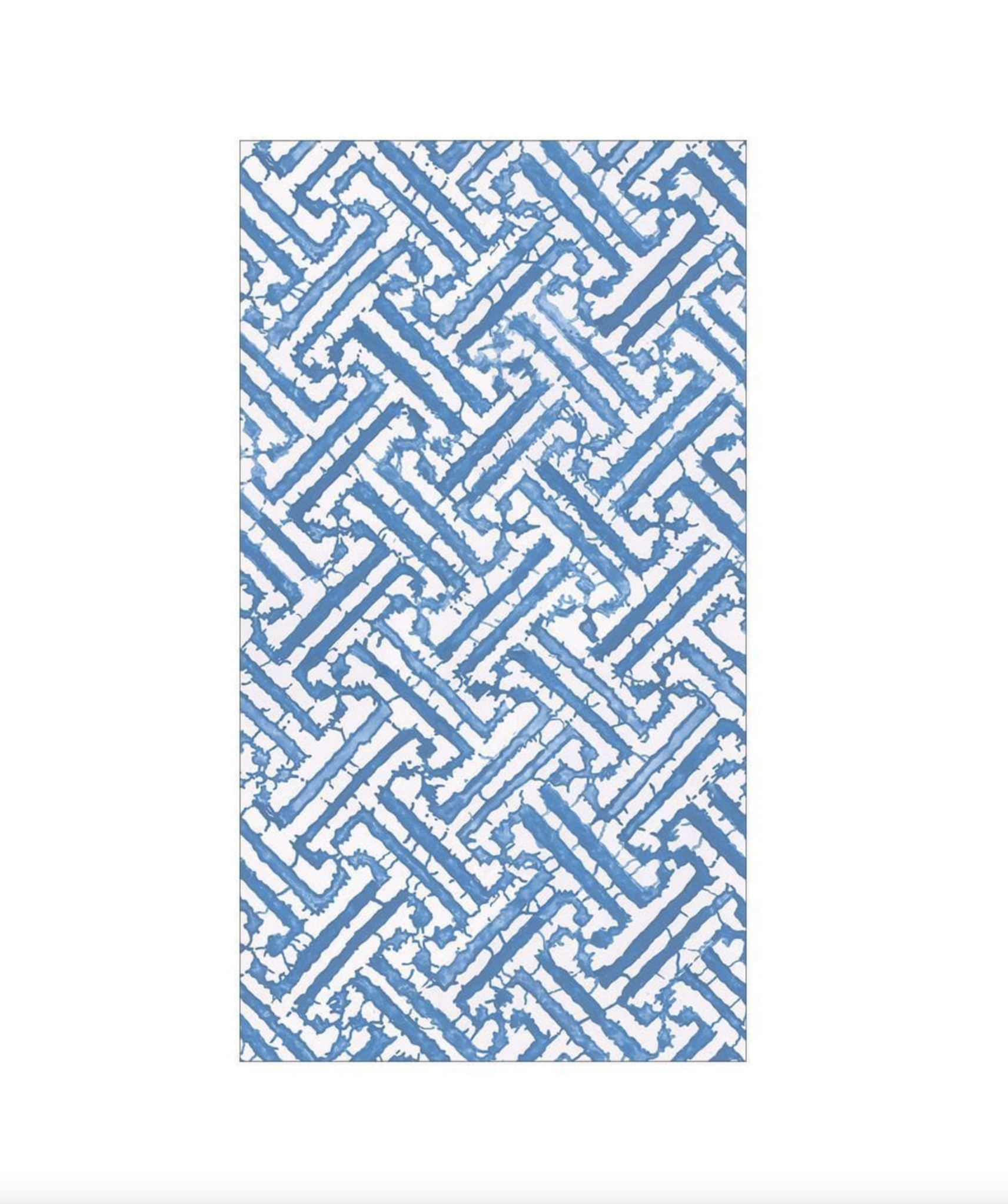 Fretwork Paper Guest Towel Napkins in Blue
