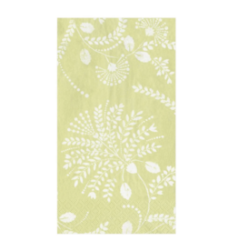 Trailing Floral Paper Guest Towel Napkins in Pale Green