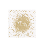 Cheers Paper Cocktail Napkins in Gold