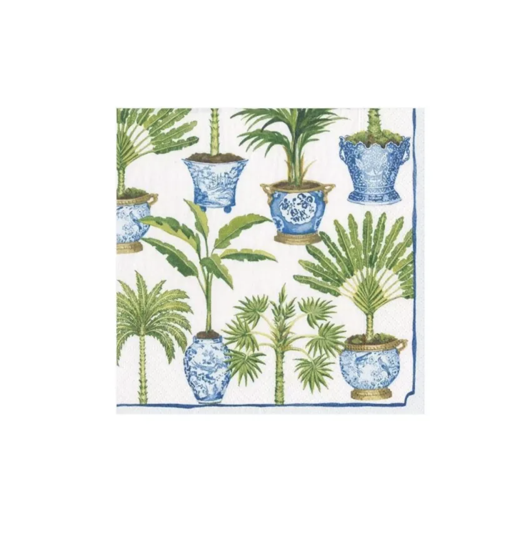 Potted Palms Cocktail Napkin