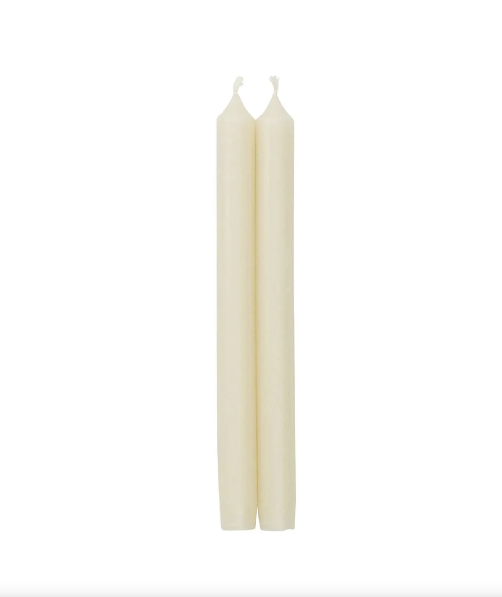 Straight Taper Candles in Ivory