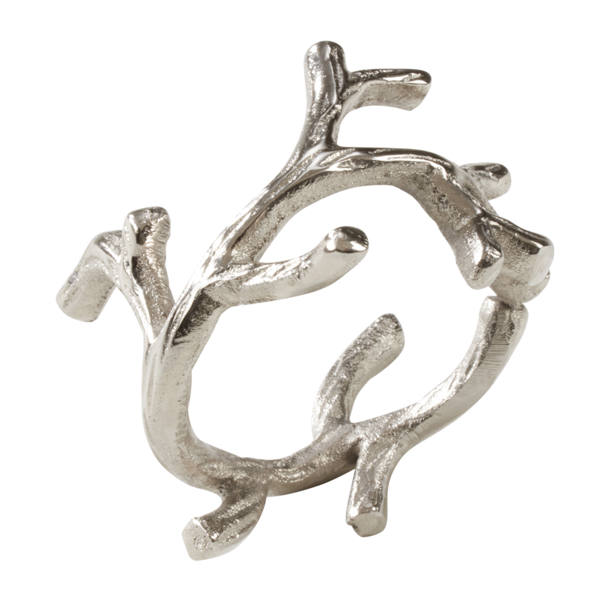 Coral Napkin Rings Silver