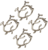 Coral Napkin Rings Silver