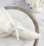 Starfish Napkin Ring White