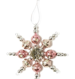 Snowflakes Hand-Crafted Glass Beads Ornament