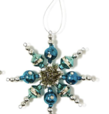 Snowflakes Hand-Crafted Glass Beads Ornament