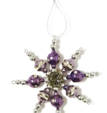 Snowflakes Hand-Crafted Glass Beads Ornament