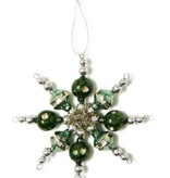 Snowflakes Hand-Crafted Glass Beads Ornament