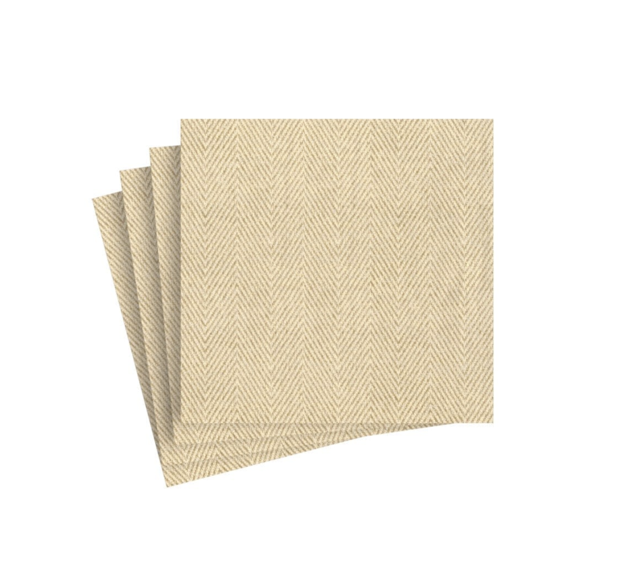 Natural Jute Paper Linen Cocktail Napkins