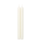 Straight Taper 10" Candles in White