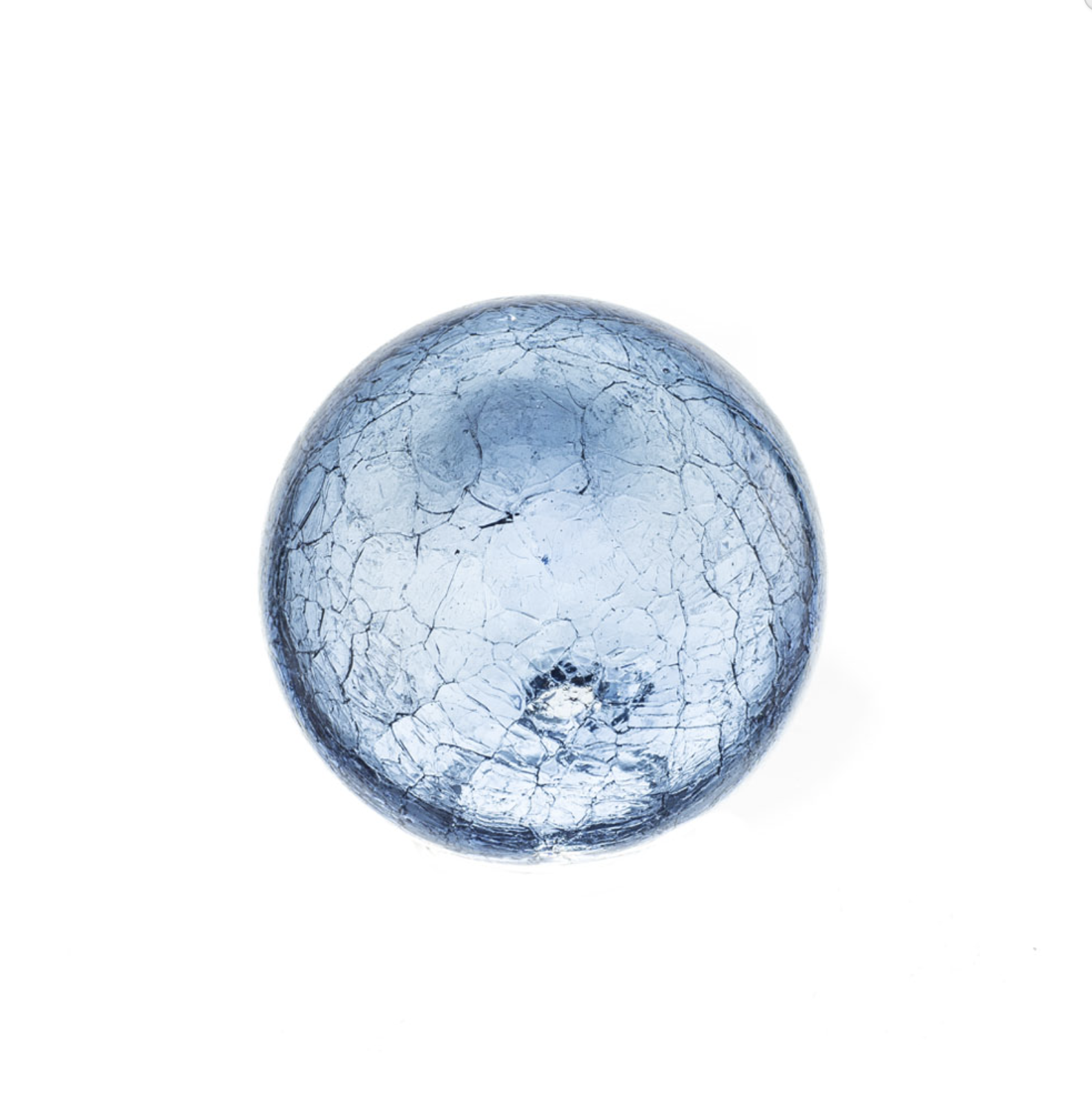 3" Sphere Denim Crackle