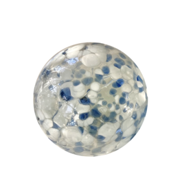 4.5" Sphere Denim & White Speckled