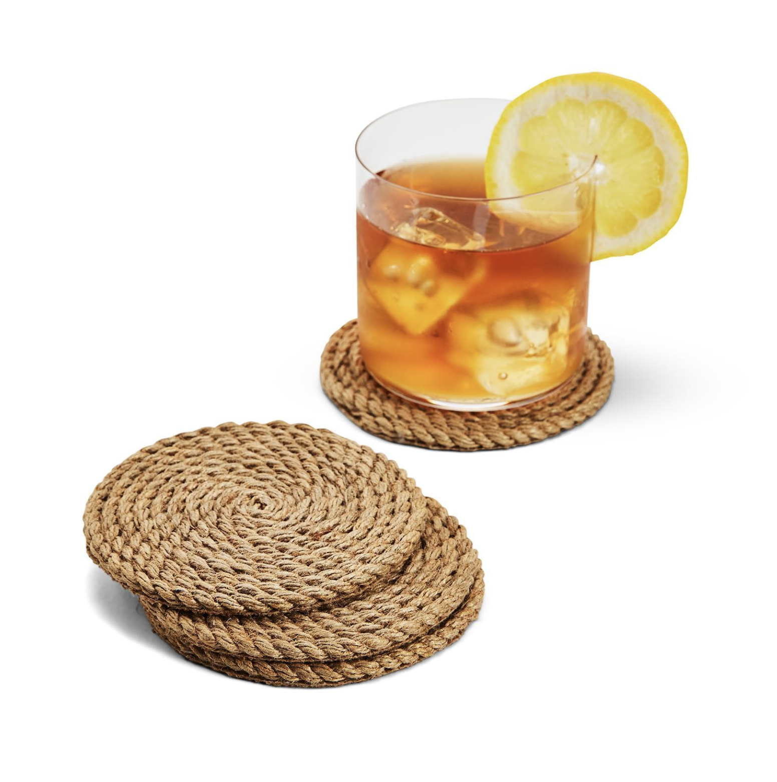 Full Circle S/4 Jute Rope Coasters