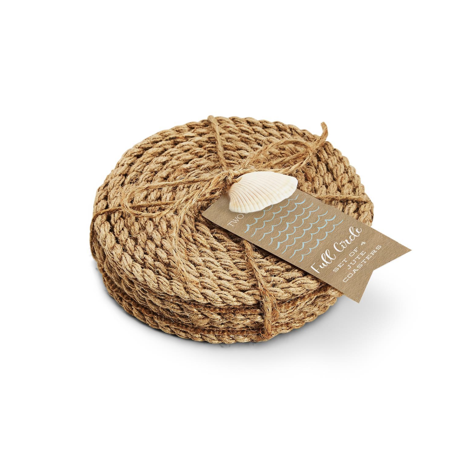 Full Circle S/4 Jute Rope Coasters