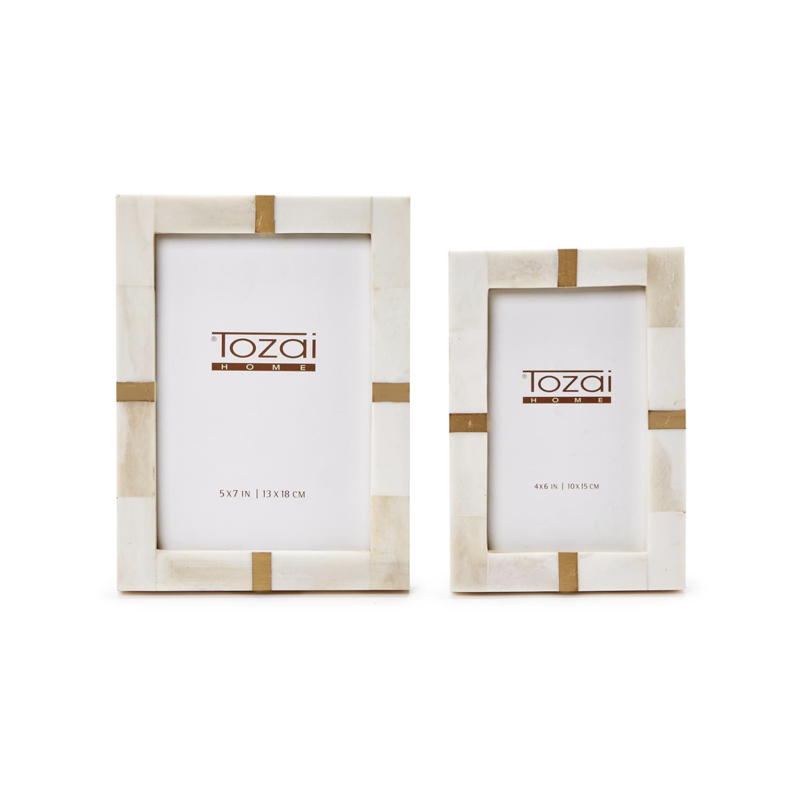 Bone and Brass Photo Frame - 4 x 6