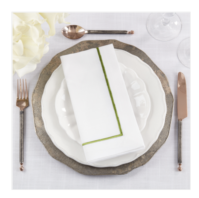 Embroidered Line Design Napkin