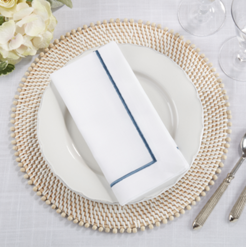 Embroidered Line Design Napkin