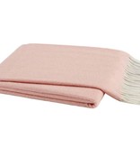 Blush Italian Herringbone Throw