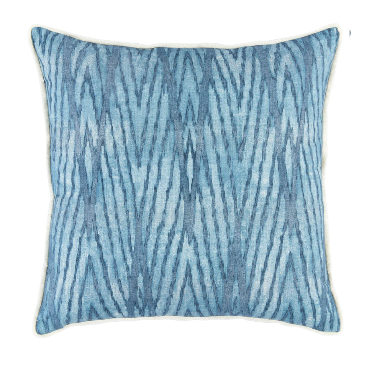 Kava Denim w/ Eyelash Trim White