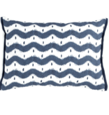 CARLE NAVY W/ DOUBLE FLANGE SIDES - LUMBAR 13" x 19"