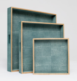 Amina Faux Shagreen Tray