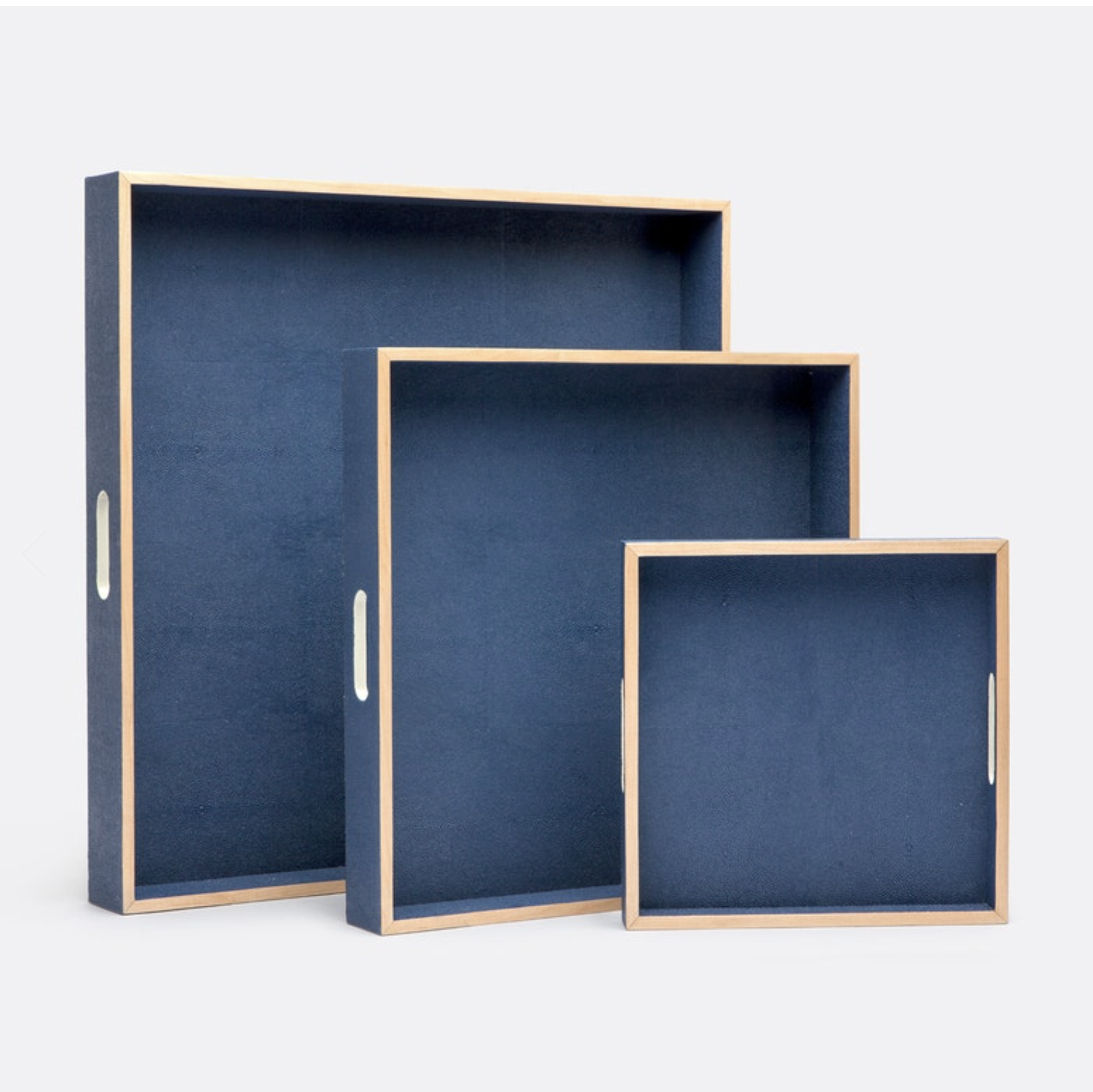 Amina Faux Shagreen Tray