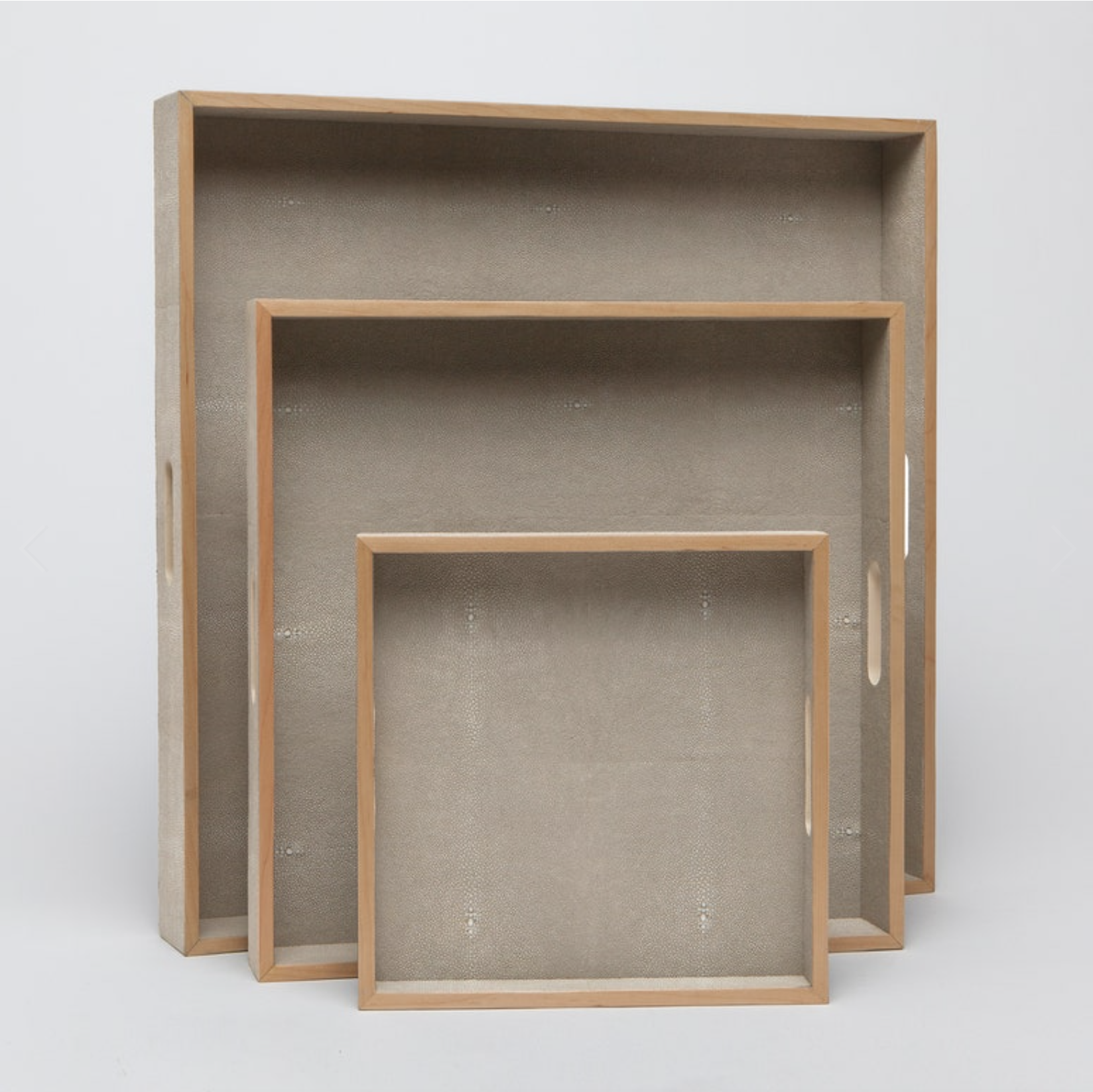 Amina Faux Shagreen Tray