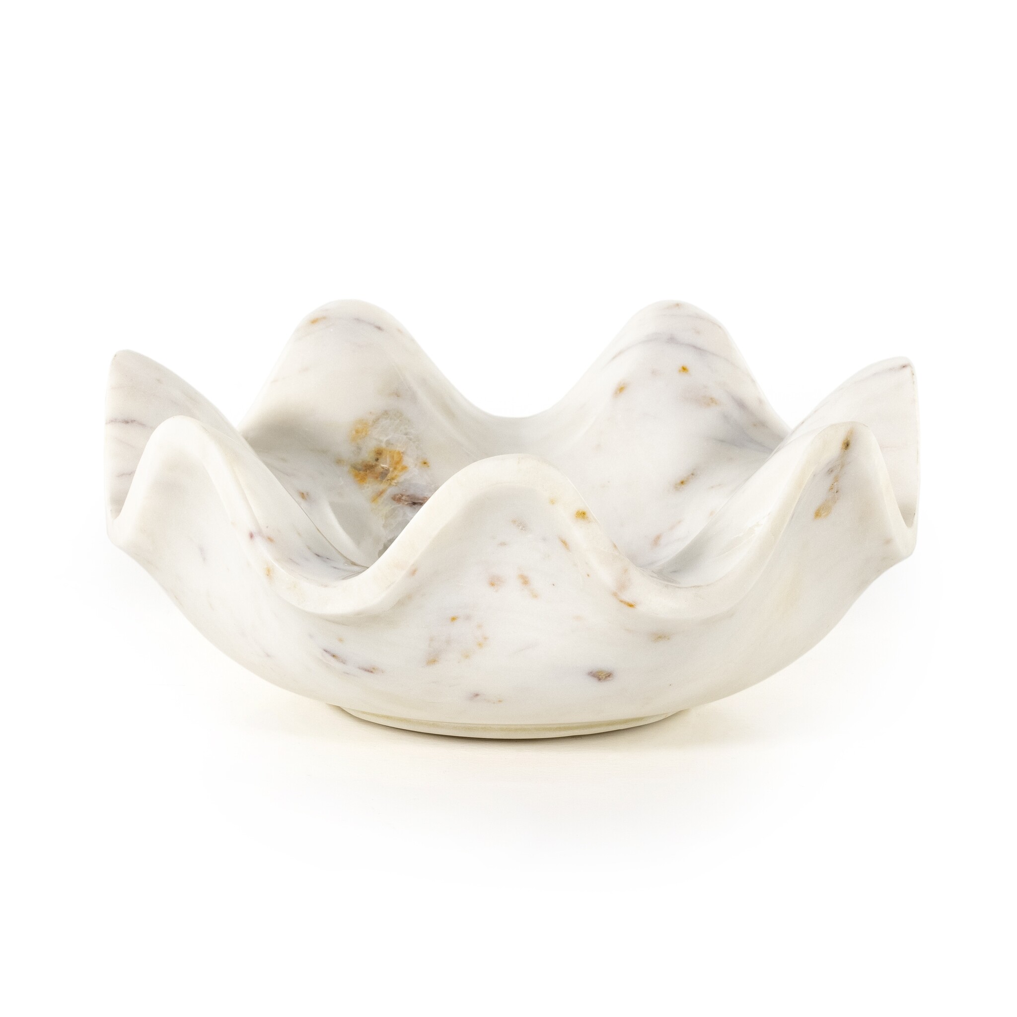 Lotus Bowl - White Marble