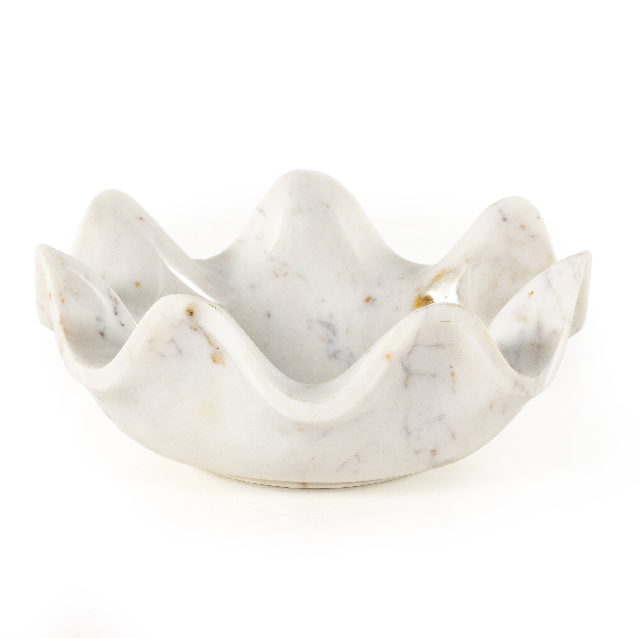 Lotus Bowl - White Marble