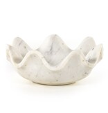Lotus Bowl - White Marble