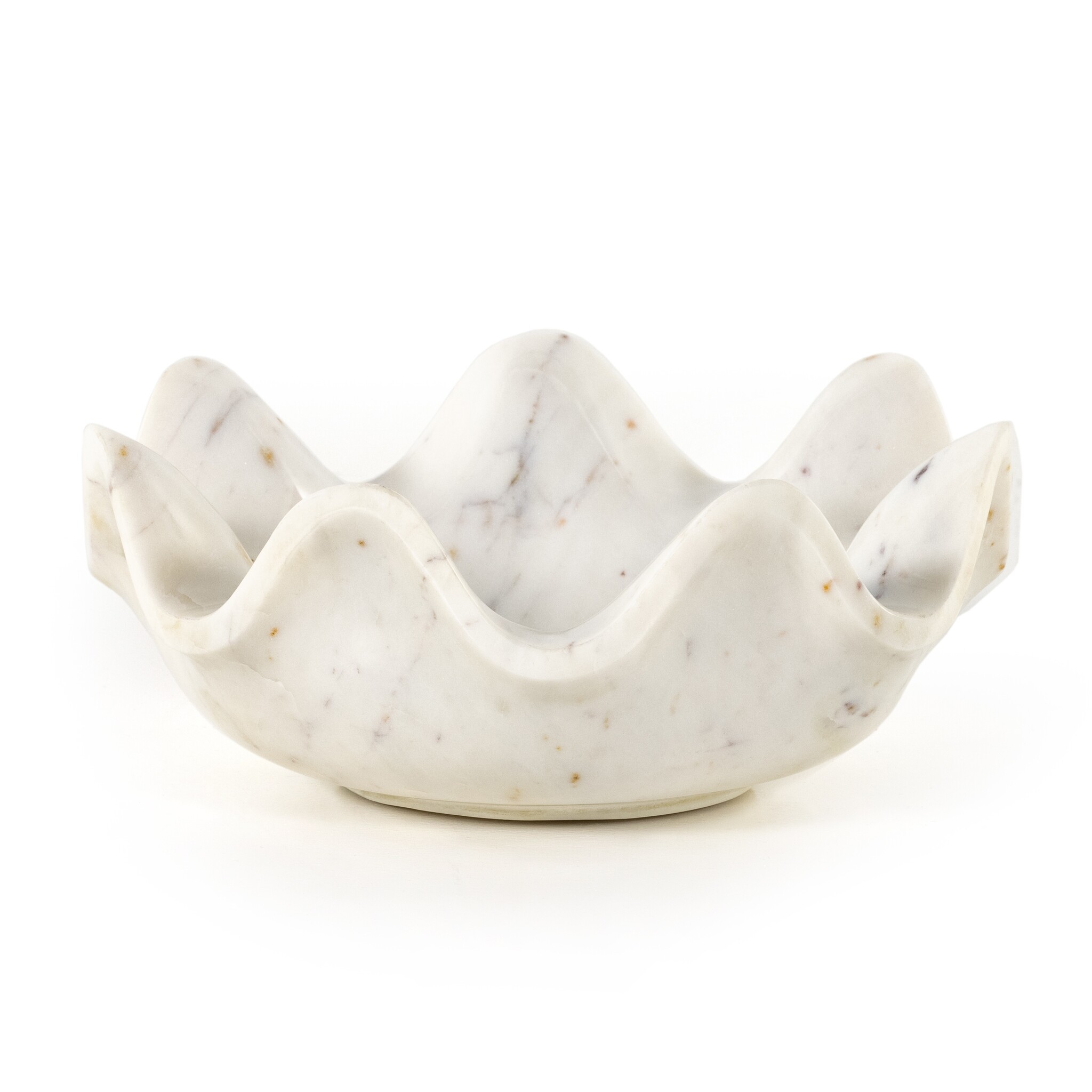 Lotus Bowl - White Marble