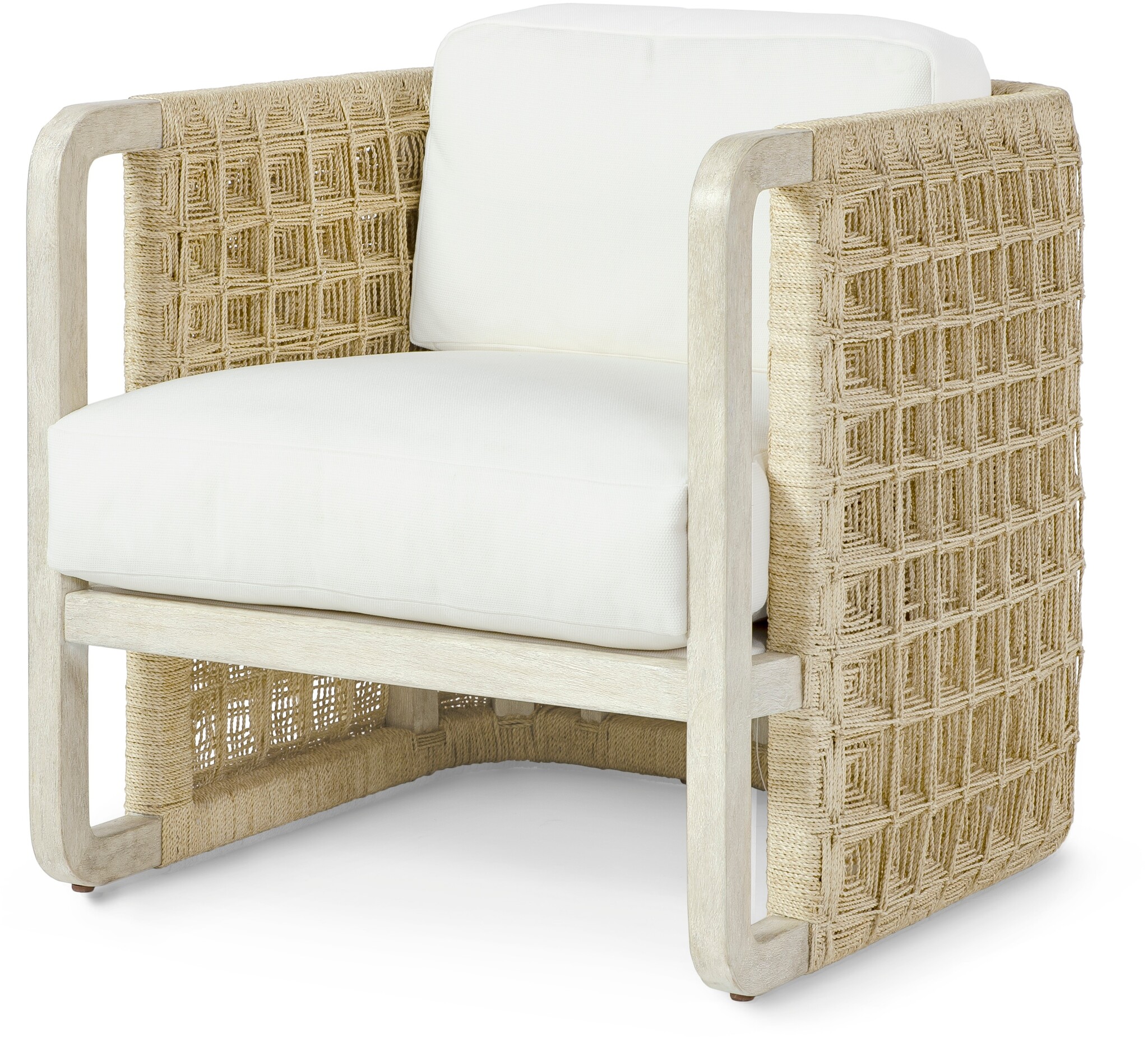 DAMIEN LOUNGE CHAIR NATURAL in BASKETWEAVE