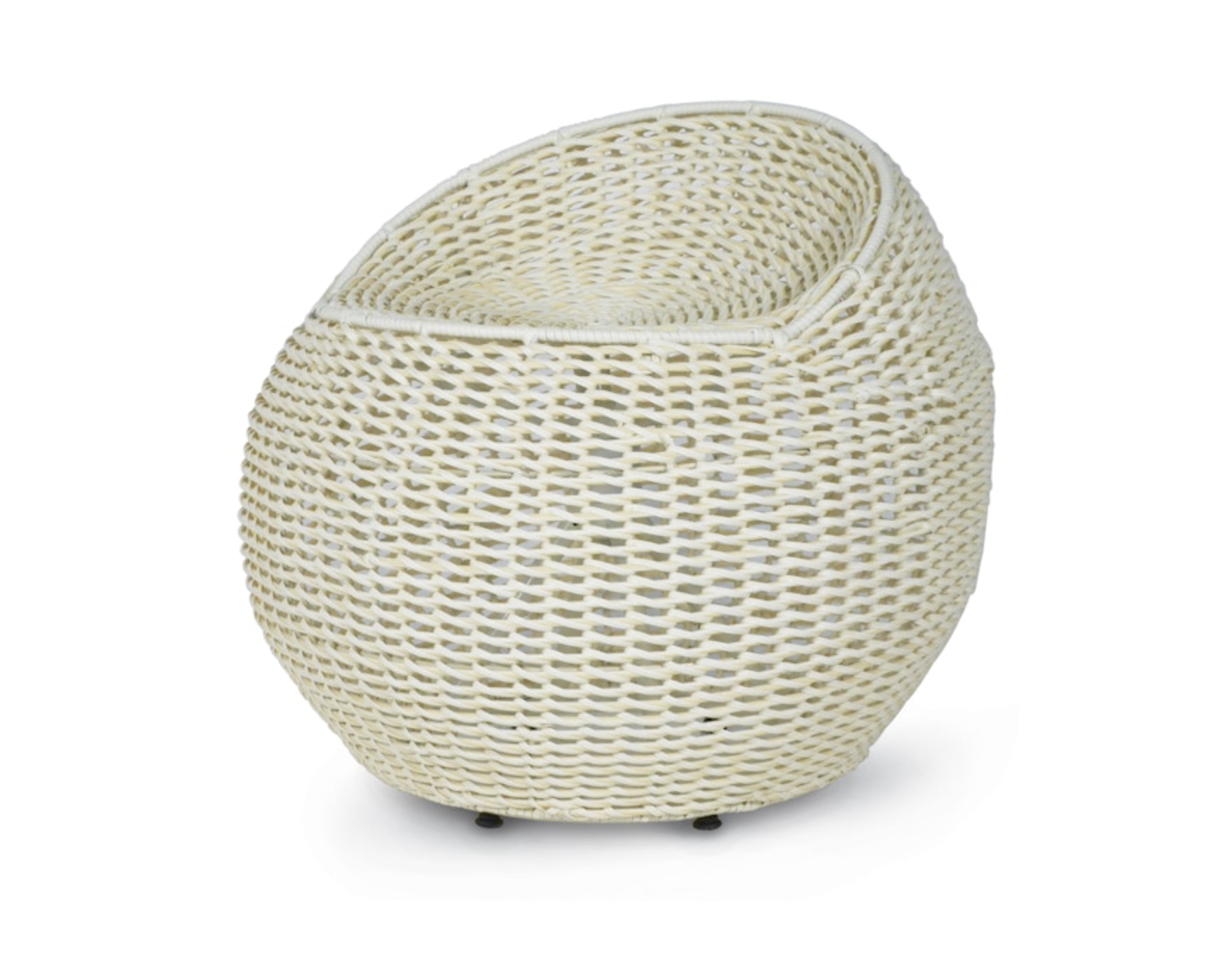 Outdoor Open Weave Wicker Stool