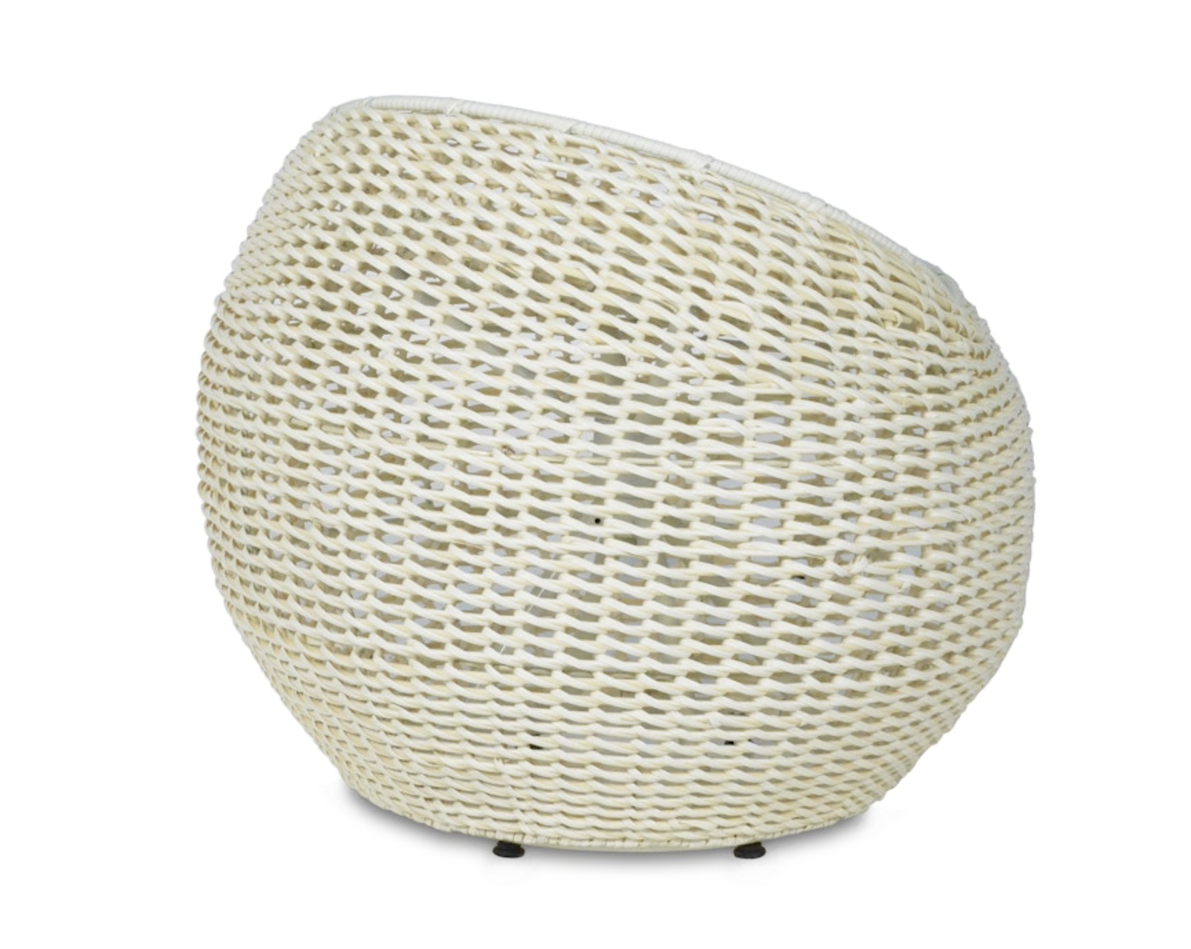 Outdoor Open Weave Wicker Stool