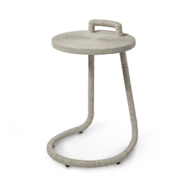 BRENNA C-SIDE TABLE, WHITE