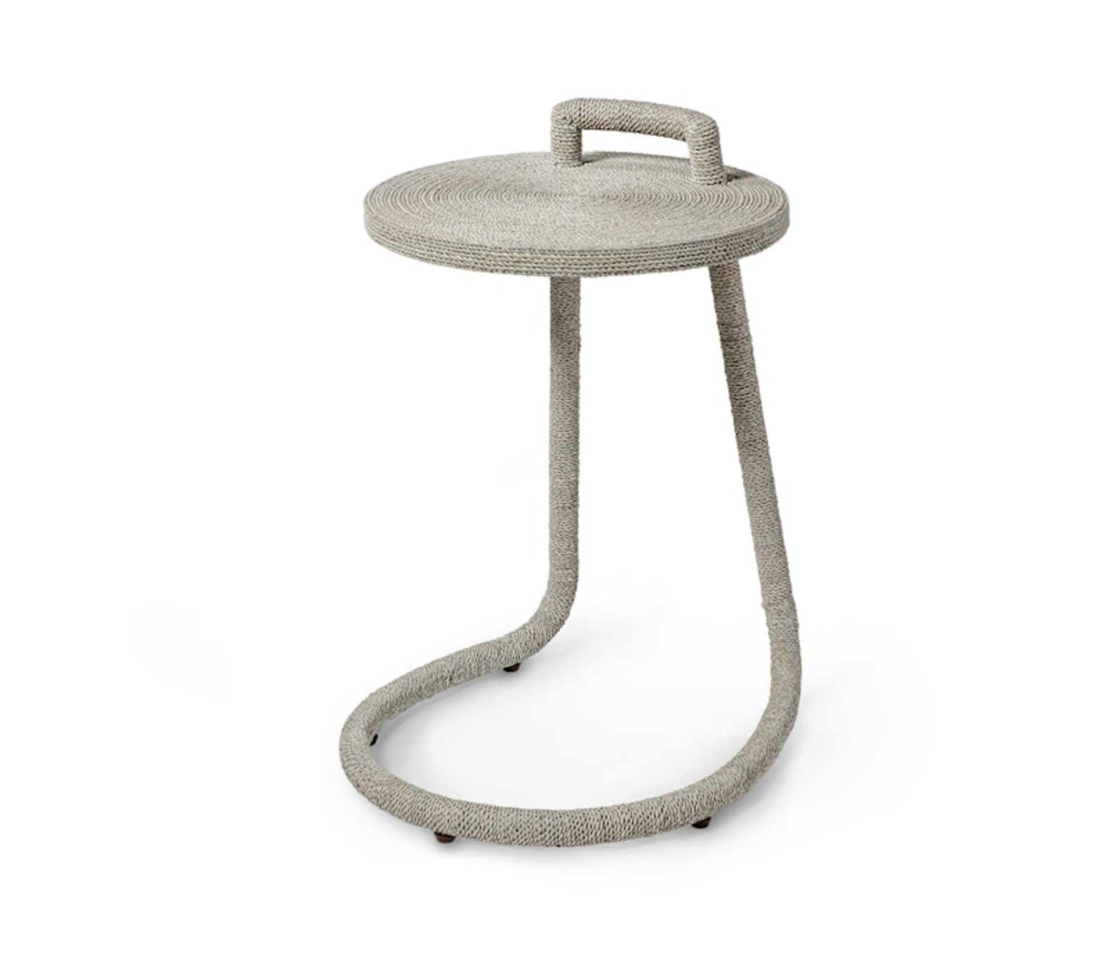BRENNA C-SIDE TABLE, WHITE