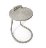 BRENNA C-SIDE TABLE, WHITE