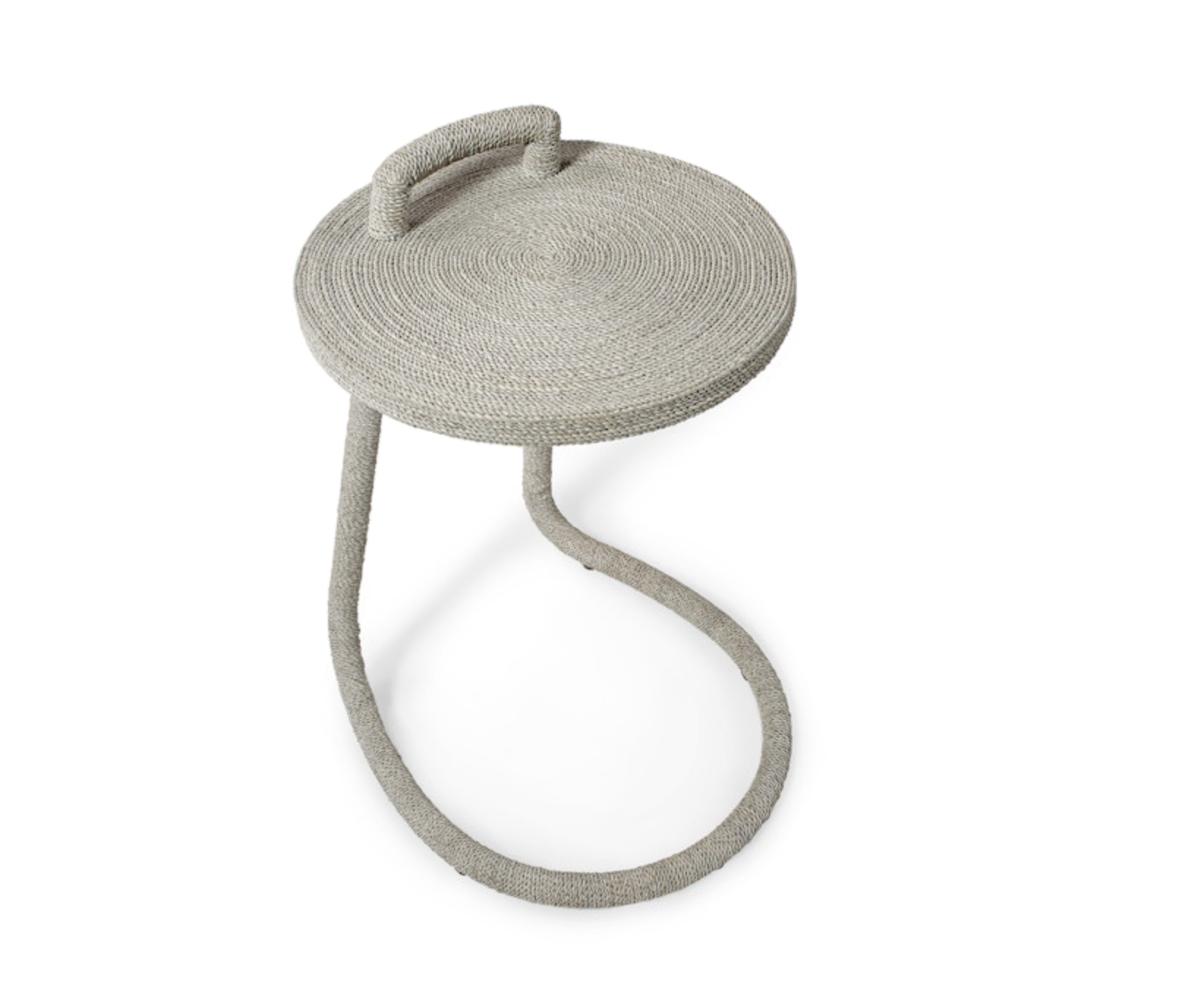 BRENNA C-SIDE TABLE, WHITE