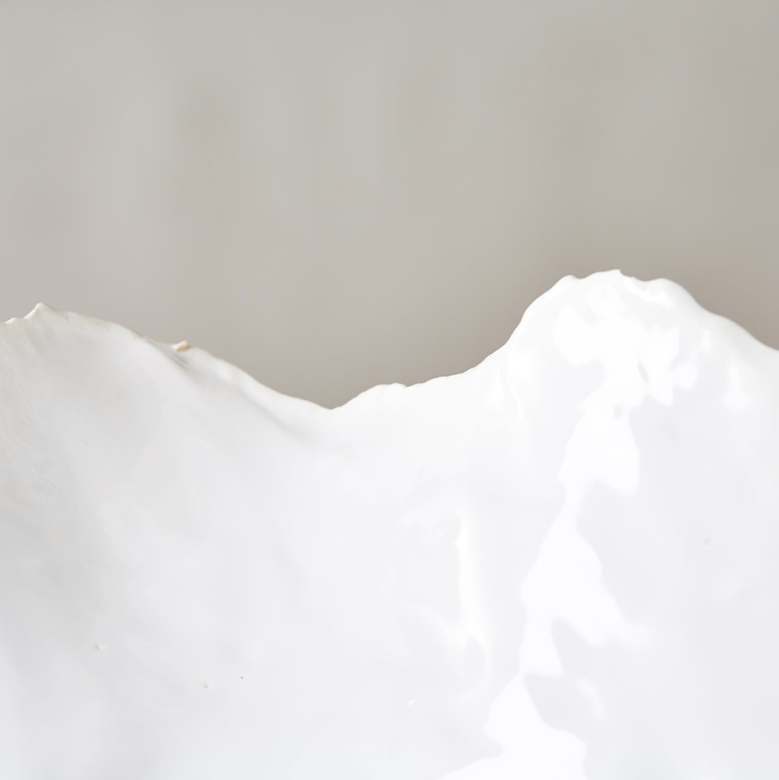 Medium White Free Form Bowl (food safe)