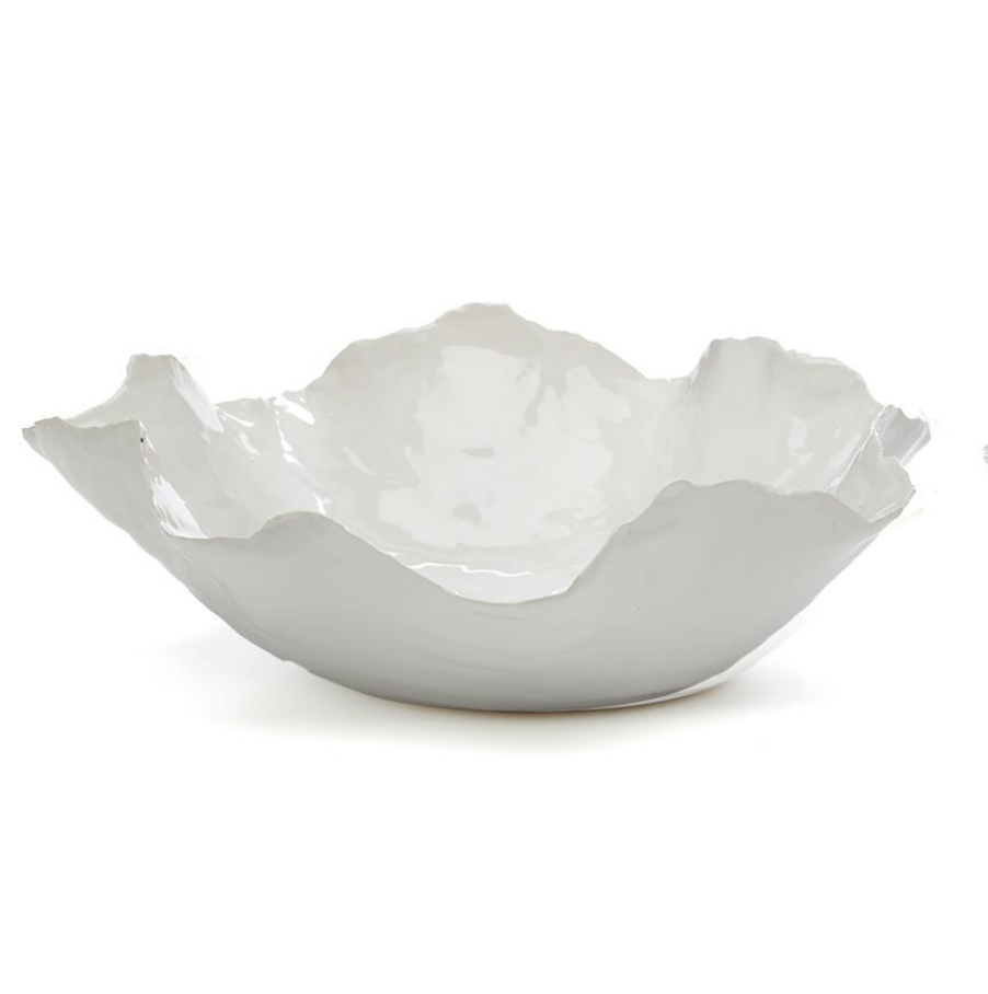 Medium White Free Form Bowl (food safe)