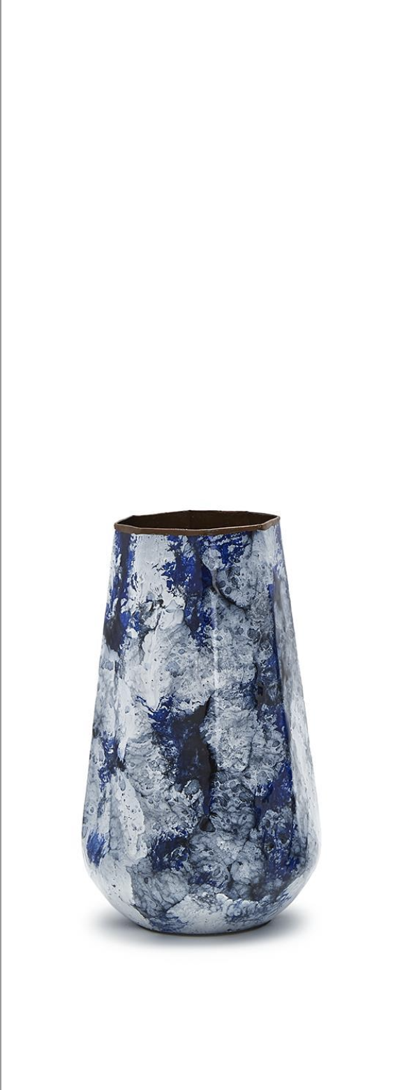 Splatter Pattern Vase - Iron/Enamel