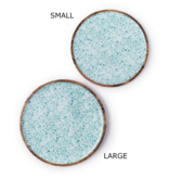 Drops Hand-Crafted Wood Round Tray