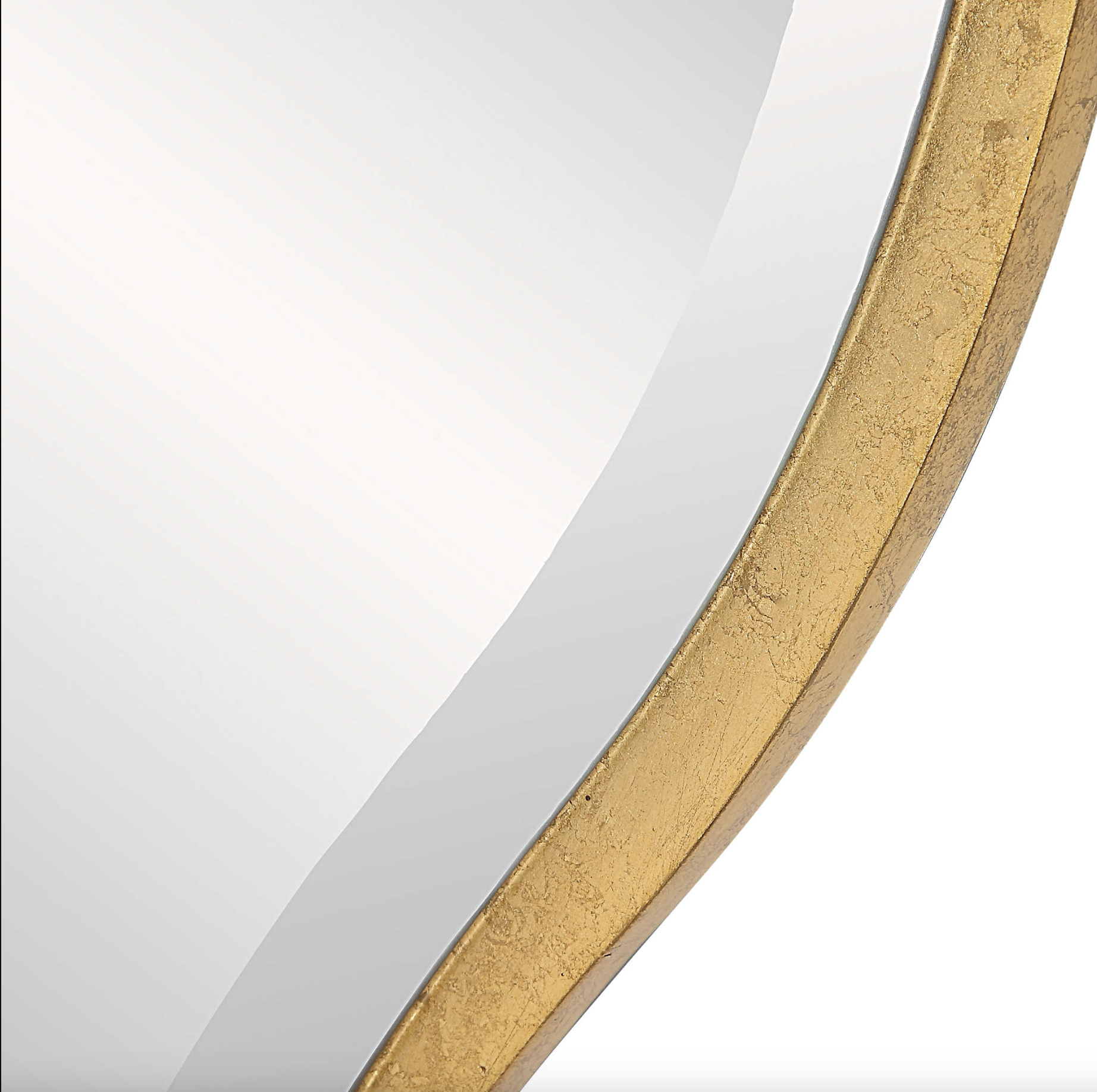 Aneta Large Round Mirror, Gold - 60"