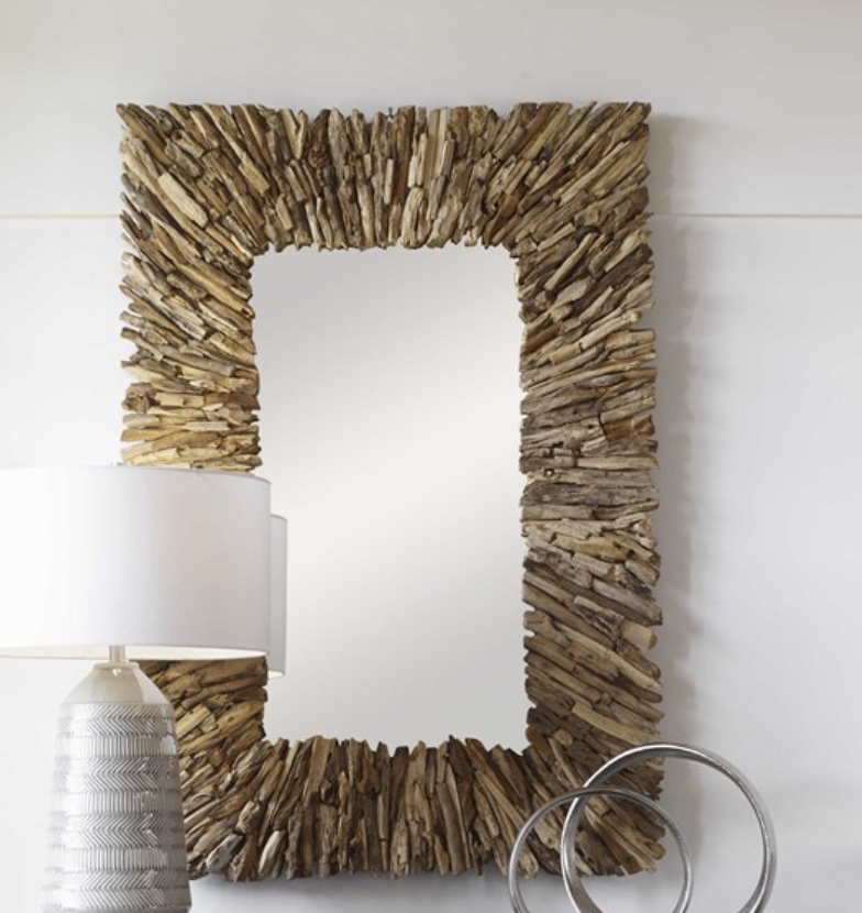 Teak Branch Mirror